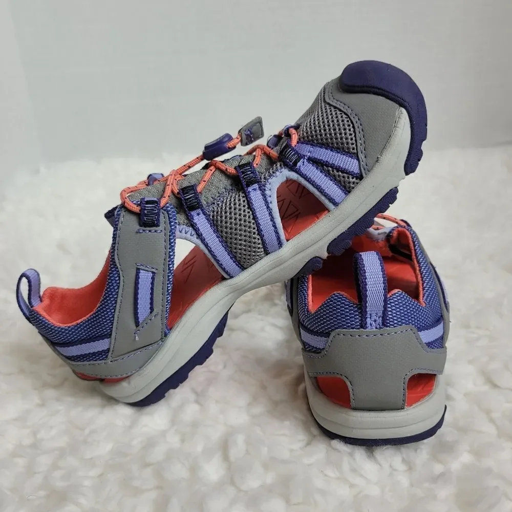 Teva Kids Manatee Sport Sandals Size 2 Gray Closed Toe Hiking Outdoor Water